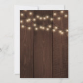 素敵なルーラルな冬のブライダルシャワー招待状 招待状 (裏面)