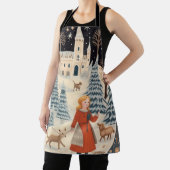 素敵なレトロクリスマススノーシーン エプロン (インサイチュ)