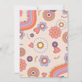 素敵なレトロ水彩 ベビーシャワー インビテーション (裏面)