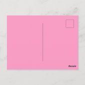 素敵なレトロ フラワーパターン 60年代 70年代のお花に感謝 ポストカード (裏面)