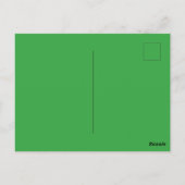 素敵なレトロ フラワー カラフル 60s 70s サンキュー ポストカード (裏面)