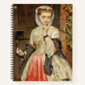 素敵なヴィクトリアン時代の少女 スパイラルノート ノートブック (正面)