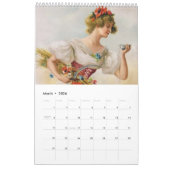 素敵なヴィンテージアート,月カスタム単位 カレンダー (3月 2026)