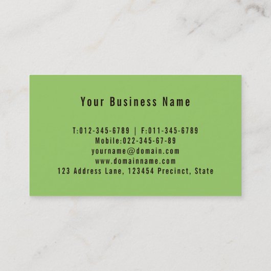 素敵なヴィンテージレトロ園芸用具 名刺 (裏面)