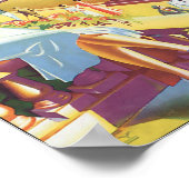 素敵なヴィンテージ旅行ポスター ポスター (角)