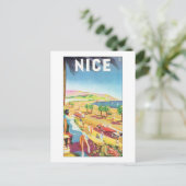 素敵なヴィンテージ旅行ポスター ポストカード (スタンド正面)