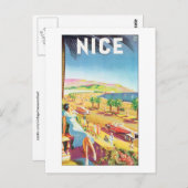 素敵なヴィンテージ旅行ポスター ポストカード (正面/裏面)