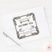 素敵なヴィンテージ猫ラベル スクエアシール (封筒)