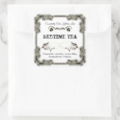 素敵なヴィンテージ猫ラベル スクエアシール (バッグ)