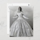 素敵なヴィンテージ花嫁の写真マグカップ、ギフト ポストカード (正面/裏面)