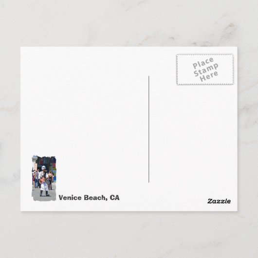 素敵なヴェネツィアビーチはがき！ ポストカード (裏面)