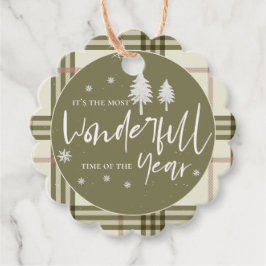 素敵な一年の過ごし方かわいいクリスマス フェイバータグ