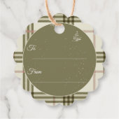 素敵な一年の過ごし方かわいいクリスマス フェイバータグ (裏面)