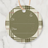 素敵な一年の過ごし方かわいいクリスマス フェイバータグ (裏面)