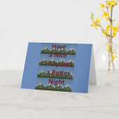 素敵な一日とより良いナイトアートを過ごす カード (黄色い花)