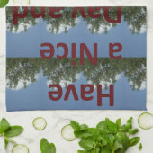 素敵な一日とより良いナイトアートを過ごす キッチンタオル (折り畳み)