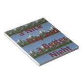 素敵な一日とより良いナイトアートを過ごす ノートパッド (アングル)