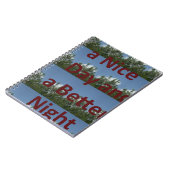 素敵な一日とより良いナイトアートを過ごす ノートブック (左側)