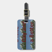 素敵な一日とより良いナイトアートを過ごす ラゲッジタグ (正面縦)