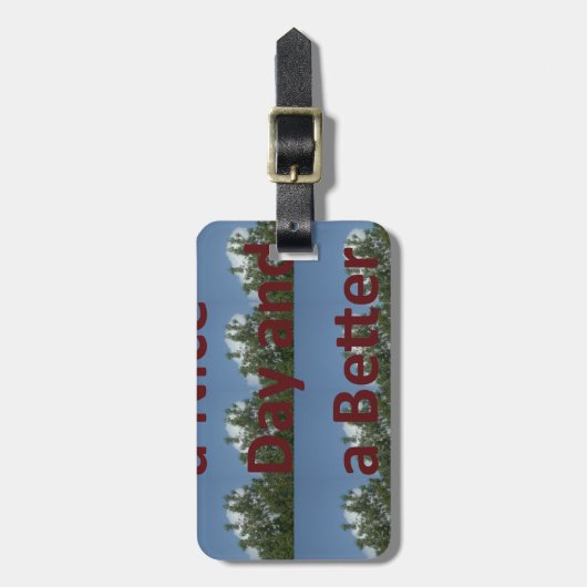 素敵な一日とより良いナイトアートを過ごす ラゲッジタグ (正面縦)