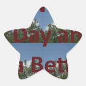 素敵な一日とより良いナイトアートを過ごす 星シール (正面)