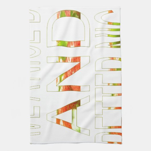 素敵な一日とより良いナイトアートプリント キッチンタオル (縦)