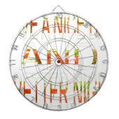 素敵な一日とより良いナイトアートプリント ダーツボード (正面)