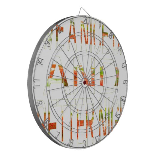 素敵な一日とより良いナイトアートプリント ダーツボード (正面左)