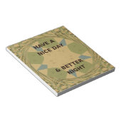 素敵な一日とより良いナイトアートプリント ノートパッド (アングル)