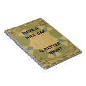 素敵な一日とより良いナイトアートプリント ノートブック (右側)