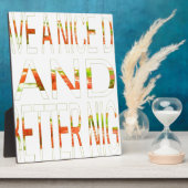 素敵な一日とより良いナイトアートプリント フォトプラーク (側面)