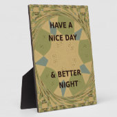 素敵な一日とより良いナイトアートプリント フォトプラーク (側面)