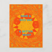 素敵な一日とより良いナイトアートプリント ポストカード (正面)