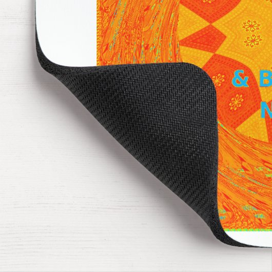 素敵な一日とより良いナイトアートプリント マウスパッド (コーナー)