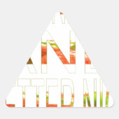 素敵な一日とより良いナイトアートプリント 三角形シール (正面)