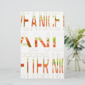 素敵な一日とより良いナイトアートプリント 便箋 (スタンド正面)