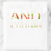 素敵な一日とより良いナイトアートプリント 長方形シール (バッグ)