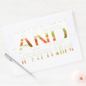 素敵な一日とより良いナイトアートプリント 長方形シール (封筒)