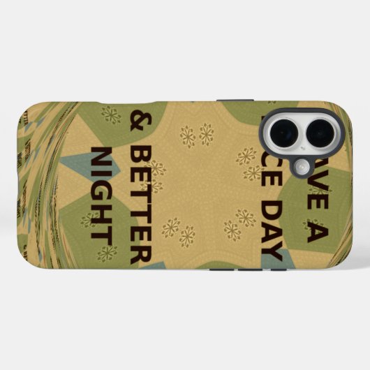 素敵な一日とより良いナイトアートプリント Case-Mate iPhoneケース (裏面 (横))