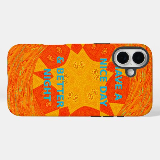 素敵な一日とより良いナイトアートプリント Case-Mate iPhoneケース (裏面 (横))