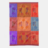 素敵な一日とより良いナイトアートポップ・アートのプリントを持つ キッチンタオル (縦)