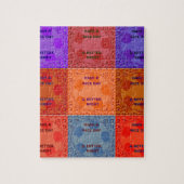 素敵な一日とより良いナイトアートポップ・アートのプリントを持つ ジグソーパズル (縦)