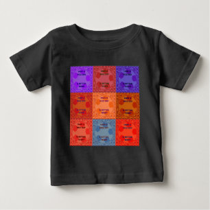 素敵な一日とより良いナイトアートポップ・アートのプリントを持つ ベビーTシャツ