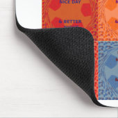 素敵な一日とより良いナイトアートポップ・アートのプリントを持つ マウスパッド (コーナー)