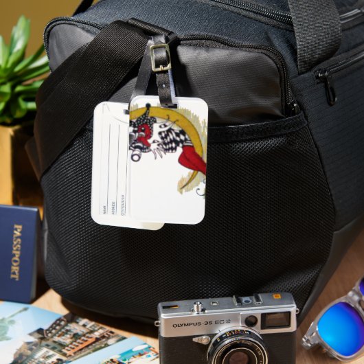 素敵な一日とより良い夜のウィザードアート引用文 ラゲッジタグ (正面&裏面)