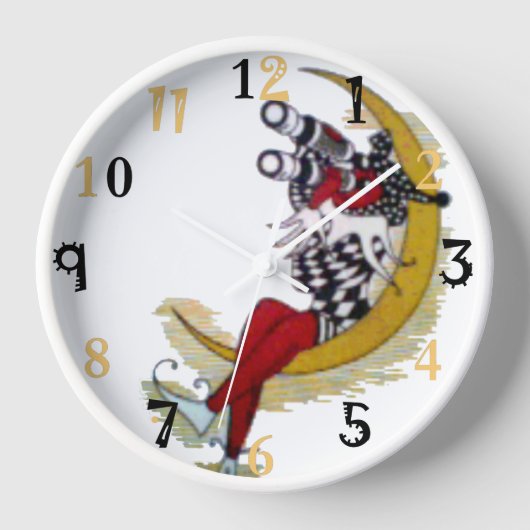 素敵な一日とより良い夜のウィザードアート引用文 壁時計 (正面)