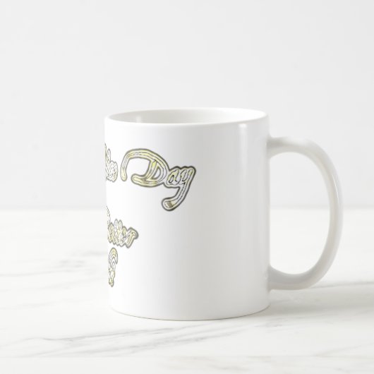 素敵な一日とより良い夜の引用文アートプリント コーヒーマグカップ (右)