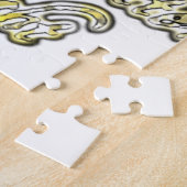 素敵な一日とより良い夜の引用文アートプリント ジグソーパズル (側面)