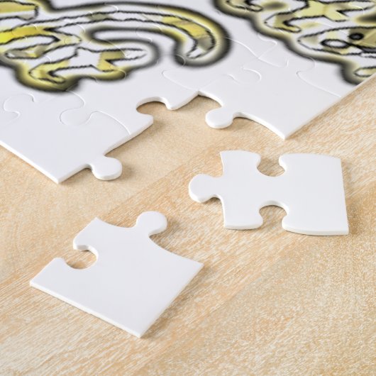 素敵な一日とより良い夜の引用文アートプリント ジグソーパズル (側面)