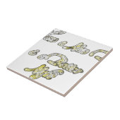 素敵な一日とより良い夜の引用文アートプリント タイル (側面)